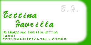 bettina havrilla business card